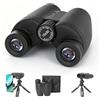 LICAEVEY Binocolo Compatto 15x30 per Viaggi di Birdwatching, Ampio Campo Visivo Impermeabile Ad Alta Potenza 128 M/1000 M per Adulti e Bambini, con Oculari Twist Up