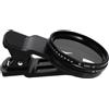 OHPHCALL Filtro per Lenti 37mm Nd2-400 per Smartphone Compatto in Lega di Alluminio Clip Facile da Installare per Fotografia Subacquea e Flusso Umano