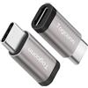 Togconn Adattatore da USB C a micro USB (confezione da 2), connettore di conversione da tipo C (maschio) a micro USB (femmina), supporta ricarica e sincronizzazione dati per iPhone15, iPhone15 ProMax, Galaxy