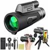 Ant Warrior Monocolo, Telescopio Monoculare, 12X50 Cannocchiale Monoculare, Monocolo Professionale Potente, BAK4 lenti HD Telescopio Monocolos, per birdwatching, caccia, concerti (Nero)