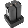 Elprico Batteria Sostitutiva per Videocamera per Campanello, Alimentatore da 2 Pacchi da 6500 MAh e Stazione di Ricarica, con Cavo USB, per Videocitofono 1 2 3 4 Plus