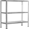 7H SEVEN HOUSE Scaffalatura Modulare in Metallo SteelSmart con 3 Ripiani 120kg 70x30x70cm 7house