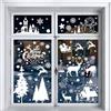 Moxled Adesivi Natalizi per Finestre, 148 Bianco Vetrofanie Natalizie, Riutilizzabili Adesivo Statico PVC Adesivi per Vetrine Porte Vetro Casa Invernali Decorazioni Natalizie
