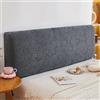WSGJHB Copri Testiera Letto, Copritesta Grigio Scuro Elastico 110-140 cm