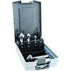 Alpen-Maykestag ALPEN 0238000005100 - Set di svasatori conici HSS Cobalt KP 5 (5 pezzi, angolo di svasatura 90°, diametro 6,30-25,00 mm, per metalli E- e non ferrosi e plastiche, utensili svasati, assortimento di