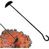 Generic Rastrello per carbone - accessorio resistente per griglia | strumento di pulizia per forno stufa barbecue bruciatore a legna con struttura in metallo resistente facile da usare rimuove cenere e