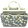 Peosaard Organizzatore di utensili da giardino, sacca da giardino di capacità 12x5.5x10 tote bot in stoffa oxford con più tasca laterale a tasca margherita organizzatore portatile per donne, grigio, gi