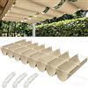 BAJIAN-LI Tenda a Vela Parasole a Onda Retrattile, Bordo rinforzato per evitare la deformazione del vela parasole scalabile, Pergola senza acqua-F||80x350cm