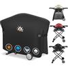 Zettum Copertura per Barbecue Q2000/3000, 7112 Copri da Esterno per BBQ griglia a gas, Impermeabile Telo Protettivo 600D Oxford in PU per Weber Q3200, 3000, 320, 300 e Altri (144 L x 57 W x 99 H CM)