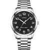CIVO Orologi da Polso Uomo Acciaio Orologio Uomo Argento Casual Lavoro Impermeabile Analogico Quarzo Orologio Regalo
