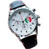 Generic Orologio meccanico da uomo, movimento automatico da 40 mm, cassa in acciaio, resistente all'acqua 3 ATM, cinturino in pelle, stile business, eleganti, regalo per uomini, marito