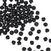 CABODYALS 100 pz 10mm 1 fori Bottoni In Plastica Nera Perla Mini Piccolo Fungo A Forma di Resina Rotonda Mezza Palla Gambo Bottone Decorativo per Cucire Fare Artigianato Vestiti Camicie Vestiti Maglio