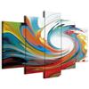 B&D XXL - Quadro 200x100 cm 5 Pezzi - Stampa su Tela Strutturata XXL Grande - Quadri Moderni Componibili Camera da Letto Matrimoniale - Stampe da Parete Arte - Astratto 020101-233