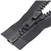 ByaHoGa 2 pezzi #10 Grande cerniera lampo in plastica divisibile per cucire giacche e cappotti, nero RZ (33 cm)