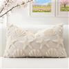 Artscope 1 Pezzi Stella del Mare e Conchiglie Federe in Lana Corta Velluto Copricuscini Morbido Decorativo Fodere per Cuscino Vacanza Stile per Divano Camera da Letto Beige 40x60 cm
