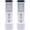 Sirxlevcy 4 in 1 Luce da Parete con Sensore di Movimento, Luce Notturna A LED con Spegnimento Automatico, Torcia di Emergenza Ricaricabile con Spina UE