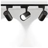NGHSDO Faretti 1 PCS LED TRACK LIGHT COB 12/20 / 30/40 W Lampada da cingoli for pannocchie 2 / 40W 220 V for negozio ferrovia alluminio illuminazione for spot for il negozio di abbigliamento Faretti Led