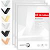 HIMEETIME® 3x Cornice A3 30x42 cm | Cornice in metallo argento | Cornice per documenti 29,7x42 cm Grande Collage | Cornice in metallo Cornice in alluminio | Cornice A3