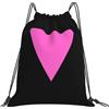Generic Zaino con Coulisse Pink Triangle Pride Flag LGBT Sportiva Zainetto Impermeabile Borsa con Coulisse Leggero Drawstring Backpack per Spiaggia Scuola Viaggi