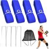 Veasbuu Linee da pallavolo da spiaggia, set pieghevole per marcare all'aperto, nastro di confine sportivo portatile per cortile, , pratica, casa, allenamento, viaggi, giochi in spiaggia