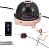 Luqixcey Macchina per saltare elettronica con contatore per bambini, Smart Jump Rope Machine con telecomando 1-10 livelli di velocità, schermo LED, musica Bluetooth, luce colorata, skipzone, saltare la corda