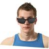 Kichvoe Occhiali da Sole Uomo Protezione UV e Lenti Infrangibili in Plastica Nera per Sport All'aria Aperta e Eleganti e Resistenti