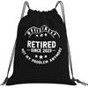 Generic Zaino con Coulisse Retired 2023 Not My Problem Drawstring Backpack Grande capacità Sportiva Zainetto Resistente Sacca da Palestra per Unisex Spiaggia Vacanze