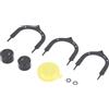 Omquot Putting da golf, robusto aiuto per l'allenamento in lega di alluminio, per interni ed esterni (nero)