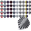 kwmobile 50x Ali Freccette Standard in Plastica - per Frecce in Metallo e Plastica - Set Voli Alette Dart Flights - Diversi Design
