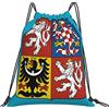 Generic Zaino con Coulisse Coat of Arms of Czech Republic Drawstring Backpack Impermeabile Sacchetta Sportiva Pieghevole Sacca da Palestra per Unisex Spiaggia Viaggi