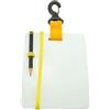 KTUXZCI Quaderno subacqueo Accessori per immersioni subacquee Strumento di comunicazione essenziale Lavagna compatta Ogni subacqueo Lavagna per scrivere, Bianco, Giallo, 18.3x14.7 cm