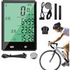 Genérico Computer per bicicletta - Tachimetro digitale senza fili - Computer per bicicletta con schermo LCD da 7,1 cm retroilluminato e impermeabile - per ciclisti e conducenti notturni