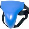 POXZSFX Sospensorio in pelle PU comodo e resistente agli strappi per uomo e donna, adatto per protezione inguinale da taekwondo, sospensorio in pelle PU morbido e confortevole, , Blu , M