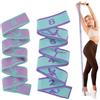 JYNXOR 2 PCS fasce di resistenza, Cinghia Yoga, Elastici Fitness, Elastici Pilates, yoga streStching band con 8 anelli regolabili per lo stretching, yoga strap flessibili per l'esercizio di ginnastica