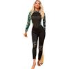 GSXLZ Muta Uomo Muta Da Sub Monopezzo In Neoprene Da 3 Mm For Donna, Con Maniche Lunghe, Con Cerniera Posteriore, For Immersioni Subacquee, Snorkeling, Surf, Nuoto, Pesca Subacquea(Black,M)