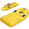 Genérico Tavola gonfiabile per bambini, 119 x 58 cm, galleggianti per piscina con manici, tavola da surf resistente al mare, strumento di gioco per spiaggia e lago, boogie portatile per campeggio estivo