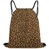Generic Cheetah Leopard Painting Borsa Sportiva Borse Regolabile Unisex per Nuoto Spiaggia Campeggio Borsa con Cordoncino 36X42Cm