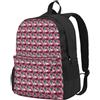 Tamiger Stampa fenicottero pittura borsa unisex di grande capacità resistente all'acqua leggera all'aperto weekend fughe