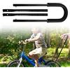 PORFOYO Bicicletta per bambini scorrevole e bicicletta, aiuto per imparare a guidare, manubrio regolabile per bicicletta per bambini, bicicletta push bar, allenamento in metallo, per bambini, freno a V e