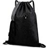 Generico Borse da spiaggia unisex da viaggio in corda Borse sportive Zaino da scuola Zaini casual (Grey One Size)
