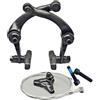 Generic Compatibile con Pinza Freno Posteriore Tipo U in Lega di Alluminio e Maniglia con Cavi Interni Esterni for Mini Bici BMX Stunt(Left Brake Handle)