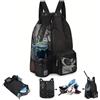 Peosaard Borsa da nuoto a maglie, borsa da bagno 13x16in zaino per spiaggia multipoccia in tessuto oxford sacca da bagno a maglie con chiusura a bordo piscina regolabile per la palestra surf.