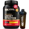 Optimum Nutrition Gold Standard 100% Whey Proteine in Polvere con Aminoacidi Banana 780g 26 Porzioni + Shaker