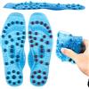 KLYKLL 1 paio di solette magnetiche, solette per agopressione anit-affaticamento, solette per massaggio traspiranti, suola riflettente plantare, suola interna in pietra magnetica, per donna uomo (35