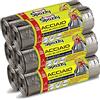 Domopak Spazzy Sacchi Nettezza Acciaio con Bloccasac, Casalingo 30 Lt, 6 Confezioni da 15 Pezzi
