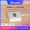 SONOFF RF Bridge R2 433 MHz RF Wi-Fi Gateway wireless Scena intelligente Supporto di sicurezza domestica Sensore DW2-RF PIR3-RF tramite eWeLink Alexa