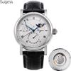 SEESTERN Sugess Moonphase orologio da uomo orologi meccanici automatici per movimento Tianjin vetro zaffiro orologi da polso resistenti all'acqua nuovo