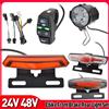 VKTECH LED Ebike freno luce posteriore spia freno ad alta luminosità risparmio energetico facile installazione per bici elettrica 24V 36V 48V