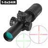 Bestsight Cannocchiale Tattico 1-5X24 con Reticolo Illuminato Rosso e Verde, Mirino Compatto per Caccia