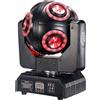 HYULIGHTS Testa mobile a LED 8x15W RGBW 4in1 con luce da calcio Halo RGB 3in1 360 ° Barra stroboscopica per DJ con raggio di rotazione infinito DMX 512 Effetto scenico